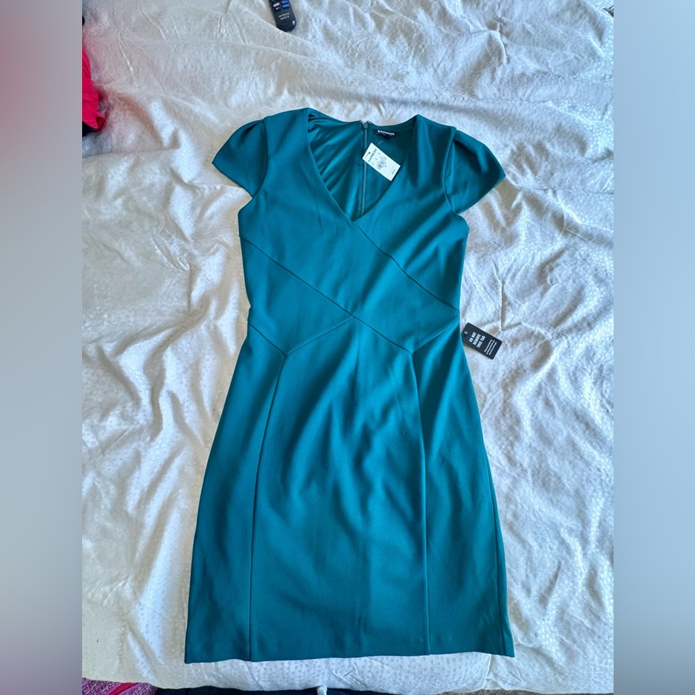 Express Teal Dress